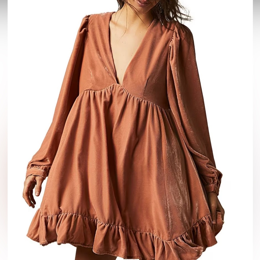 Free People Estella Velvet Dress